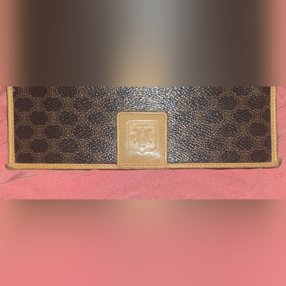 *REHAB* Vintage Celine Macadam Long Wallet With A Gaguchi Clasp - Picture 7 of 14